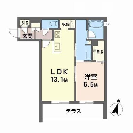 ソール　デ　リーブル　西町（S)の物件間取画像